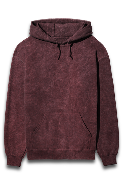 Crowned Owl acid-washed Men hoodie