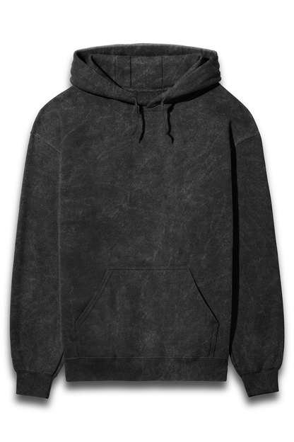 Crowned Owl acid-washed hoodie